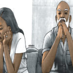 My husband was shot in the leg,