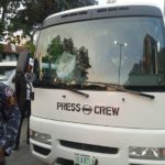 Hoodlums attack Lagos Governor's Press Crew bus in Tinubu's convoy, two injured