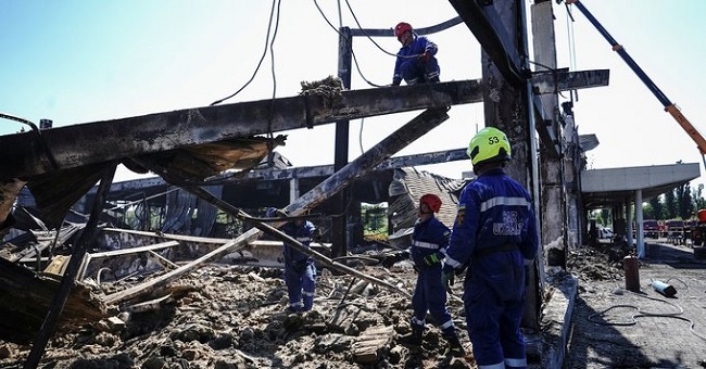 Russia denies hitting Ukrainian,