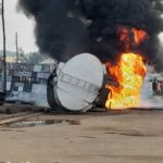 petrol-laden tanker falls in Lokoja