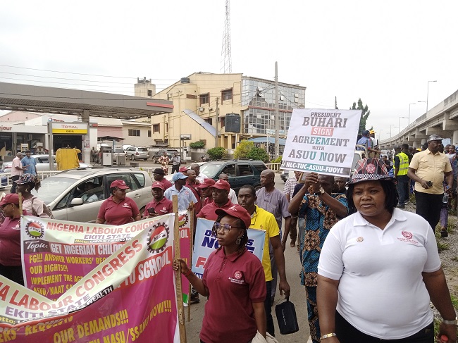 NLC protests in Ekiti,