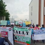 NLC protest ASUU strike in Kogi,