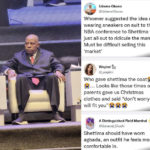 Kashim Shettima's outfit at NBA