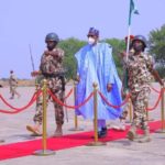 Buhari arrives Maiduguri