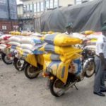 Customs seize trucks of rice
