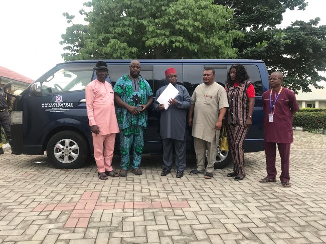 Parents donate bus to Ajayi Crowther University 