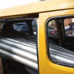 Vandals Lagos bridge railing ,