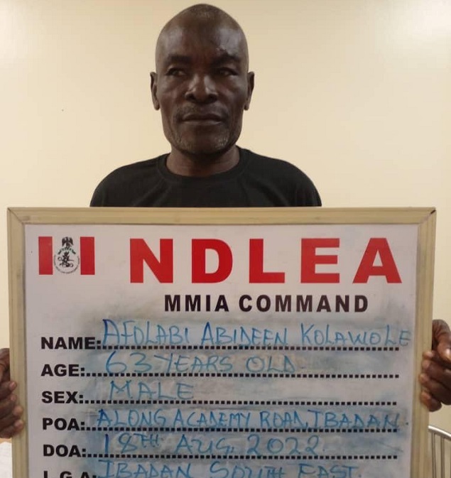 NDLEA substances Lagos airport