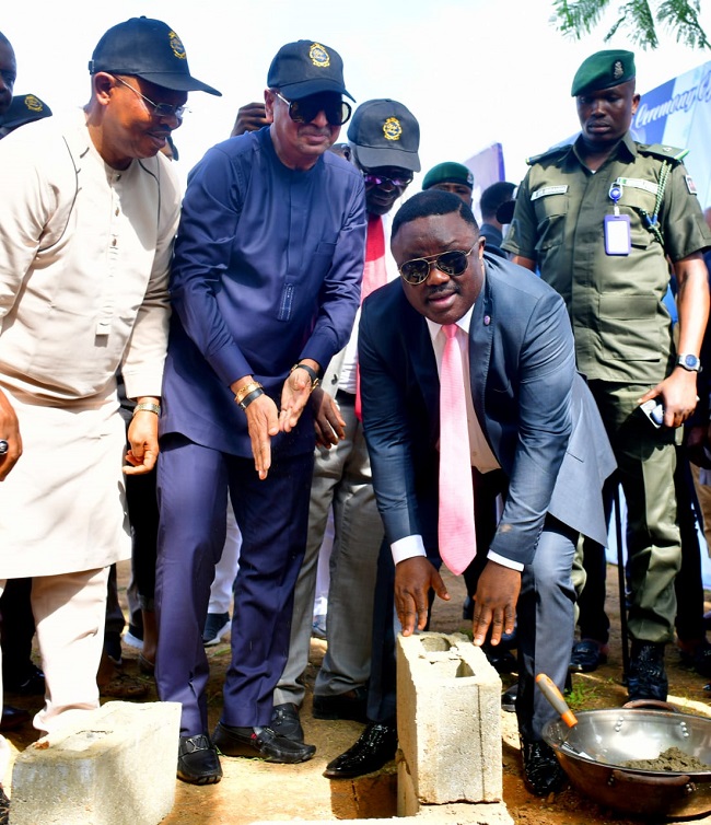Ayade performs groundbreaking for hotel