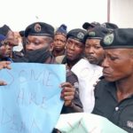 We’re losing wives to Okada riders, police officers allege, protest 18 months unpaid salaries in Osun