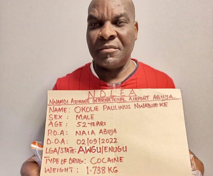Brazilian returnee excretes 92 wraps of cocaine at Abuja airport