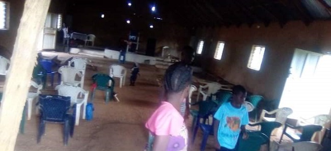 Masquerades disrupt church service