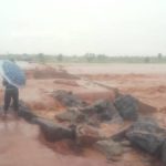 Flood claims 2 lives, The failed portion of the Bauchi - Gombe highway at Bara which has devoid all efforts to reclaim due to failed culverts that have remained under rehabilitation has been cut off again.,