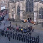 Queen's coffin arrives,