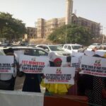 Unpaid contractors protest