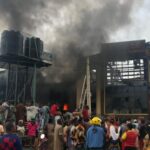 Properties worth million of naira destroyed as fire guts electronics building in Osun