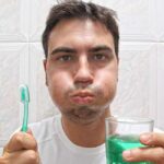 rinse mouth after brushing