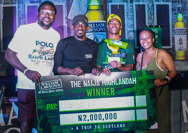 Akinwale Awatt emerges as William Lawson's first Naija Highlandah, wins N2m and all-expense-paid trip to Scotland