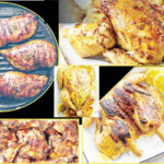 Juicy grilled whole chicken