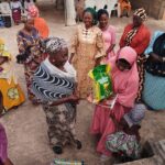 Muslim woman donates foodstuffs