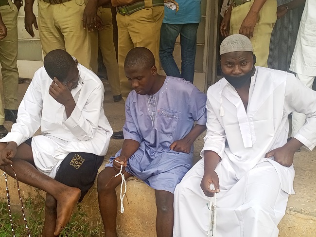 Court sentences three to death by hanging