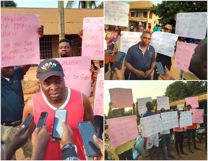 Nnewi community protest dilapidated road network