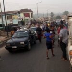 Banks businesses protest Ibadan,