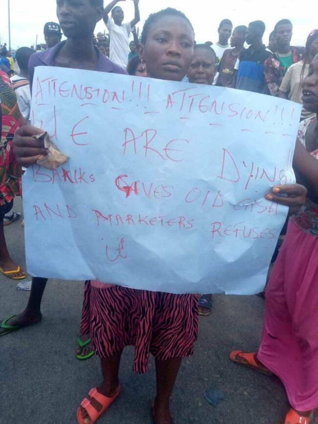 Market women protest