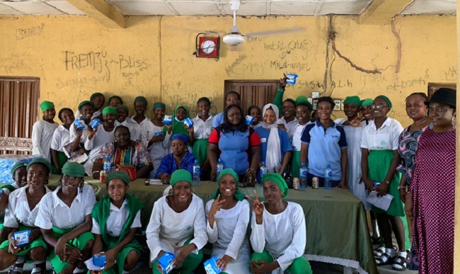 Foundation distributes 400 sanitary pads to students in Abuja
