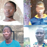 Top: The murdered teenager, Seyi Olayode and The suspect, Bidemi. Down: Mrs Oluwafemi Olayode and Mr Anthony Olayode