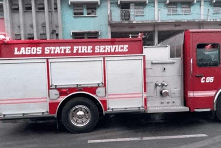 fire Lagos staff quarters