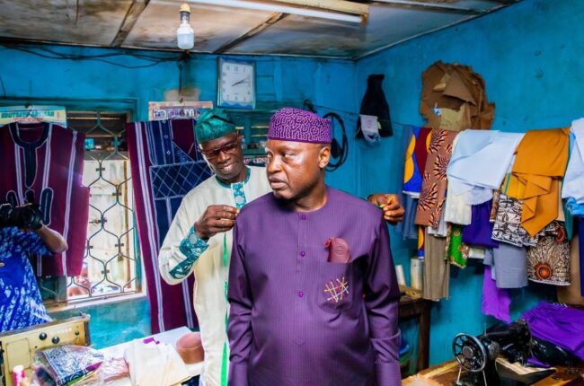 Oyebanji visits former tailor
