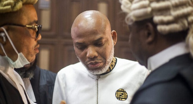 Release Nnamdi Kanu, Justice Nyako secuses self, Court Nnamdi Kanu, Kanu's lawyers threaten to pull out, Kanu's counsel alleges persecution by FG, Nnamdi Kanu health