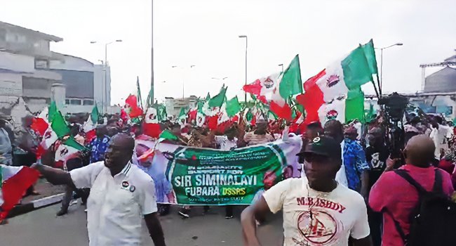 NLC, TUC march in solidarity for Fubara in Port Harcourt