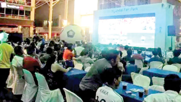 Viewing football matches without