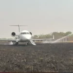 Private jet with 10 VIPs onboard overshoots Ibadan airport runway