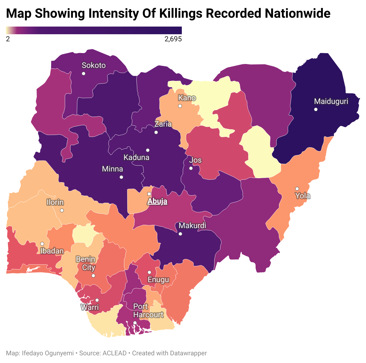 Insecurity: Over 8,000 people killed