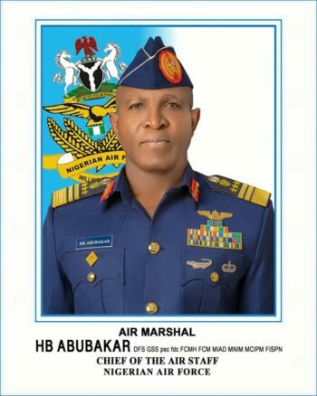 The Chief of Air Staff (CAS), Air Marshal Hasan Abubakar