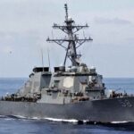 US warship,