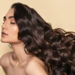 Woman with a long hair