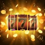 Slot 777 orange background with wheels