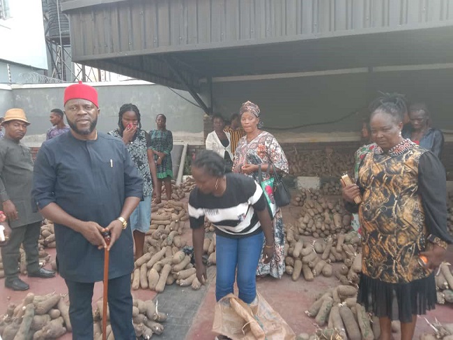 Foundation distributes yam seedlings,