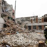 Russian missile strike,