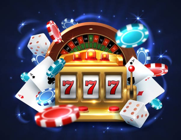 Slot with blue background