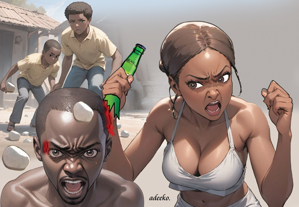 Our children threw stones at me after my wife poisoned their minds against me