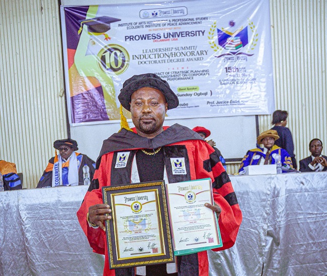 Abiodun Bello bags degree