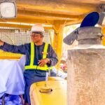 Sani flags off road construction