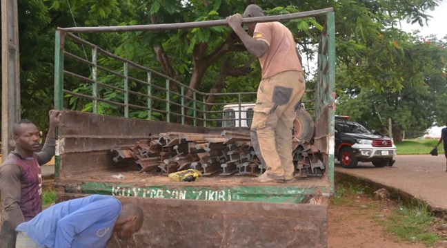 Kaduna rail track vandals,