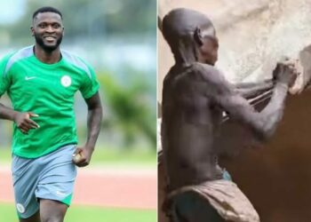 Nigerian footballer, Victor Boniface gifts elderly carpenter N1.5m
