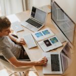 Best Online platforms to learn, guy in tech using his systems